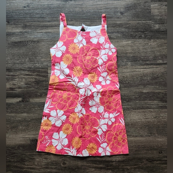 Vintage Big Fish Tropical Floral Dress - Picture 1 of 3